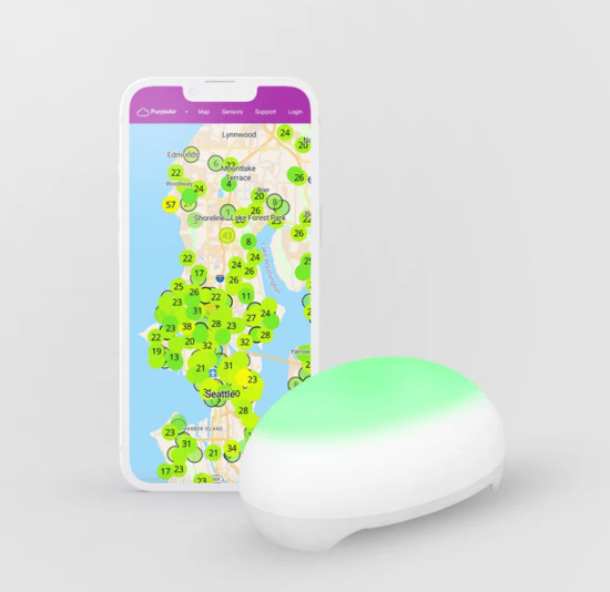 PurpleAir Touch Indoor air quality monitor